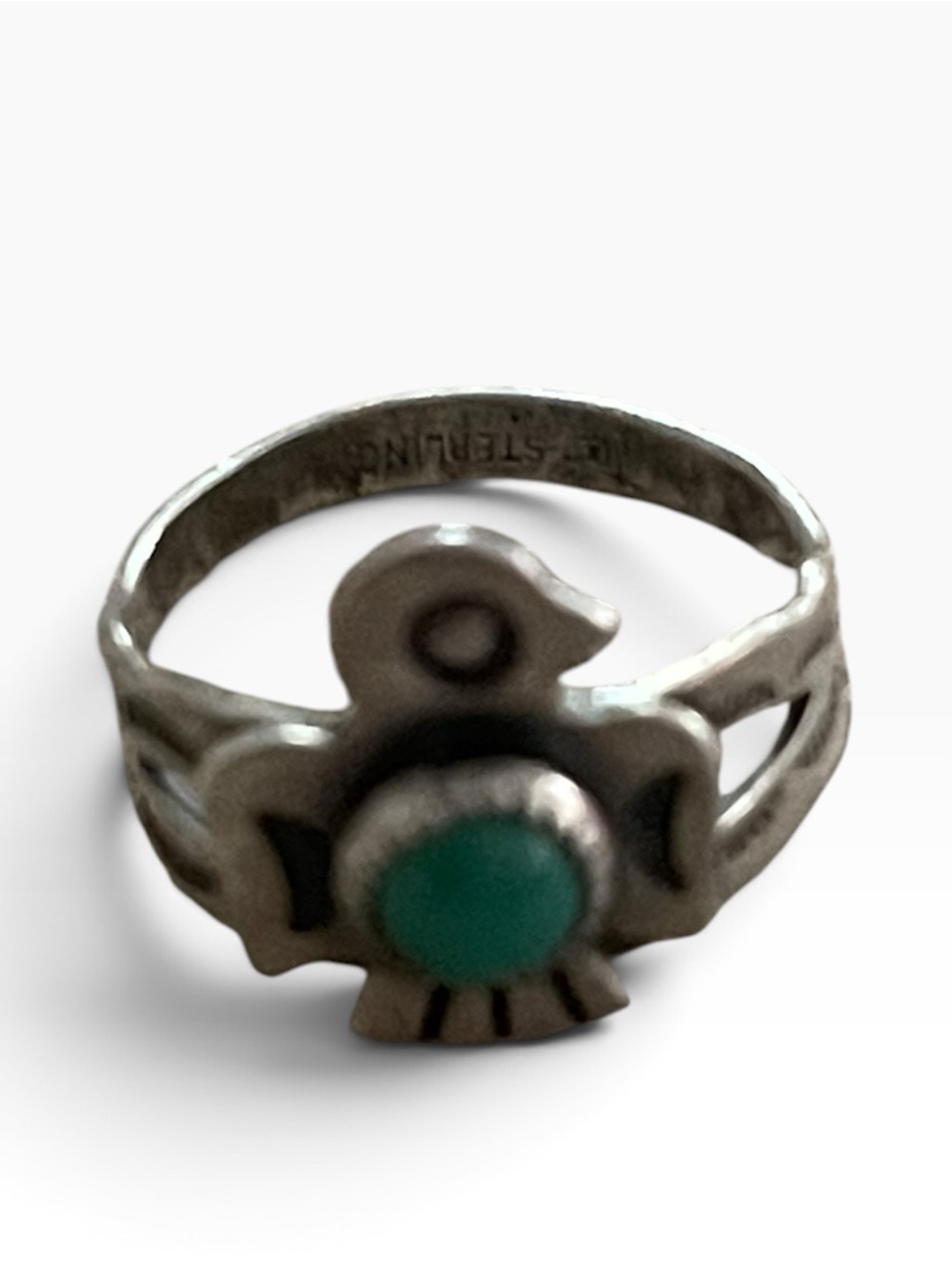 Vintage Sterling Silver Bell Trading Post Ring - Picture 3 of 11